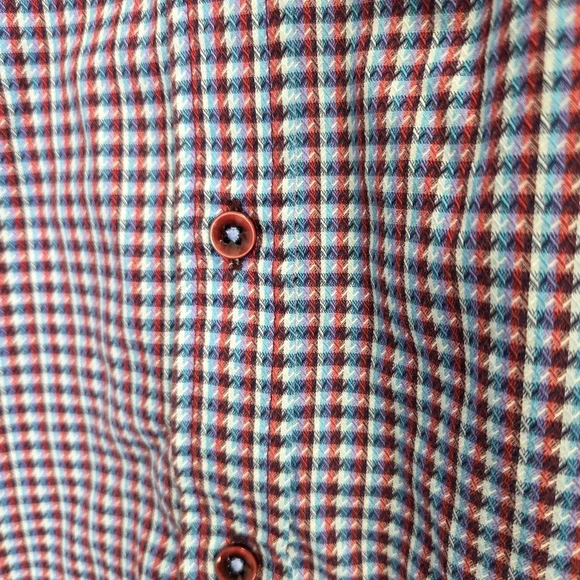 Robert Graham Sputnik 3D-Check Jacquard Classic Fit Flip Cuff Shirt Size Medium - Picture 4 of 10